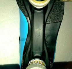 Riedell Dart light blue size 6 Roller Speed Skates 62mm dart wheels size 5 plate