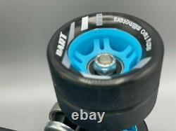Riedell Dart light blue size 6 Roller Speed Skates 62mm dart wheels size 8