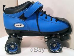 Riedell Dart speed Roller-Skates Blue size 10 Men's Roller Skates with Accessories
