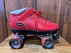 Riedell Diablo RED High Speed Roller Derby Skates Size 9