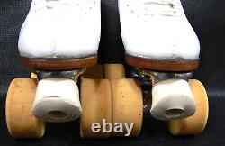 Riedell EMERALD Quad Roller Skates Sure Grip Plates Bones Wheels Swiss Girls 13