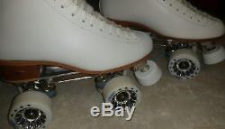 Riedell Figure 220 Artistic Womens Leather Roller Skates Size 6.5 Atlas Plates