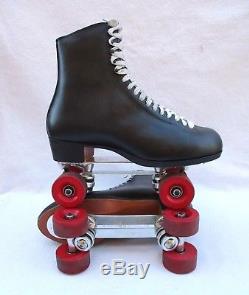 Riedell Gold Star 375 W Mens 11.5 Artistic Roller Skates Sure Grip Classic Plate