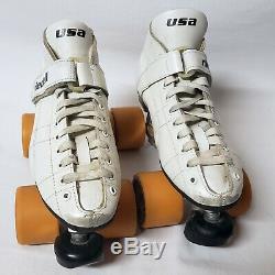 Riedell Labeda Pro-Line Roller Speed Skates Hyper Cannibal Wheels Quads Mens 6.5