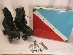 Riedell Leather Boot Douglass Snyder Super Deluxe Size 12 Plates Skates