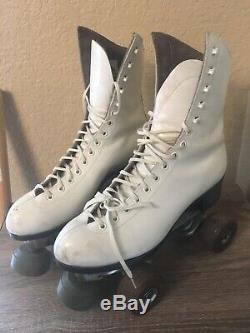 Riedell Leather Boots Douglass-Snyder Custom Built Imperial Roller Skates Size 7