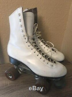 Riedell Leather Boots Douglass-Snyder Custom Built Imperial Roller Skates Size 7