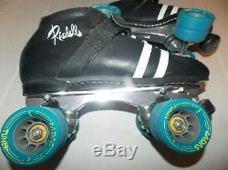 Riedell Leather Hand Made In Usa, Size 10 Roller Speed Skates. Excellent