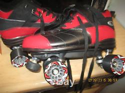 Riedell Men Speed Skates size 12 Black & Red, NO MORE RENTALS