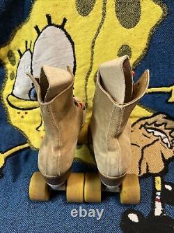 Riedell Men's Suede Leather Indoor Roller Skates Size 10