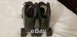 Riedell Men's roller skates Blk sz 10 Varsity 64 Wheels Excellent condition