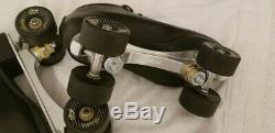 Riedell Men's roller skates Blk sz 10 Varsity 64 Wheels Excellent condition