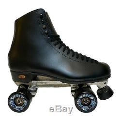 Riedell Mens Black Boot Sure Grip Competitor 8L 8R Roller Skates 117 Size 12 M