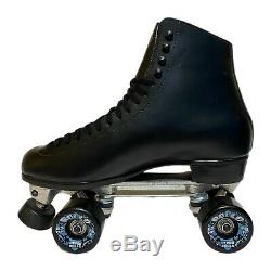 Riedell Mens Black Boot Sure Grip Competitor 8L 8R Roller Skates 117 Size 12 M