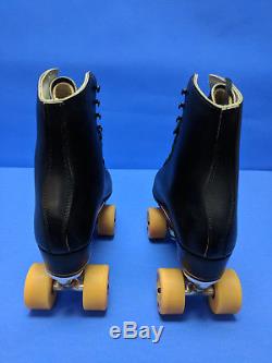 Riedell Mens Size 9 Roller Skates WithSure Grip Tracks Bones Artistic 57mm Wheels