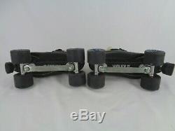 Riedell Model 122 Black Roller Skates Size 9 Sunlite II Speed S Cosmic 95a Wheel