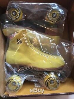 Riedell Moxi LOLLY LOLLIES Pineapple Yellow 9 Quad Roller Skates Ready2Ship NEW