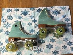 Riedell Moxi Lolly Floss Suede Roller Skates