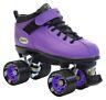 Riedell Purple Dart Quad Roller Derby Speed Skates with 2 Pair of Laces Purp & Blk