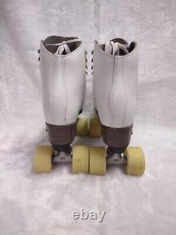 Riedell Quad Roller Skates 120 Raven (White) women's size 7