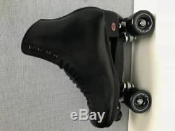 Riedell Quad Roller Skates 120 Uptown (Black) size 10 D Refurbished