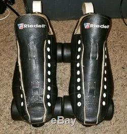 Riedell Quad Roller Skates 195 Grand Prix, Sure Grip xk4 single action, hyper