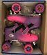 Riedell Quad Roller Skates Dart Ombre 2 Tone Purple & Pink Sz 9 FREE SHIPPING