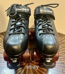Riedell Quad Roller Skates Dart Red/Black Size 10 Used Twice