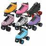 Riedell Quad Roller Skates Dart- Zebra, Solid Colors
