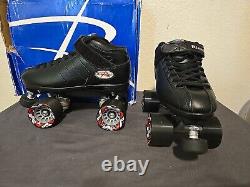 Riedell Quad Roller Skates R3 Black Size 6 Medium Wheel 62/95 Brand New