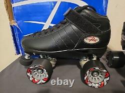 Riedell Quad Roller Skates R3 Black Size 6 Medium Wheel 62/95 Brand New