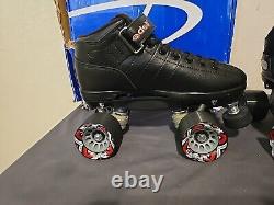 Riedell Quad Roller Skates R3 Black Size 6 Medium Wheel 62/95 Brand New