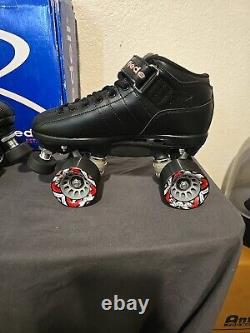 Riedell Quad Roller Skates R3 Black Size 6 Medium Wheel 62/95 Brand New