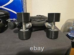 Riedell Quad Roller Skates R3 Black Size 6 Medium Wheel 62/95 Brand New