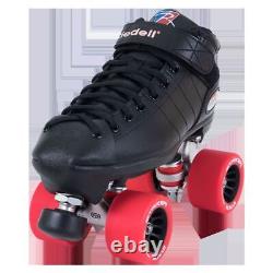 Riedell Quad Roller Skates R3 Derby (Black)