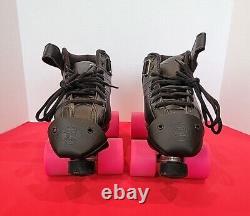 Riedell Quad Roller Skates R3 Size 8 Black