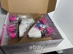 Riedell Quad Roller Skates Wave White/pink Women's 4-11 Original Tags UNUSED