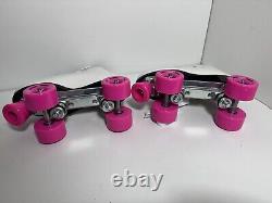 Riedell Quad Roller Skates Wave White/pink Women's 4-11 Original Tags UNUSED