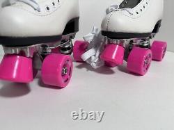 Riedell Quad Roller Skates Wave White/pink Women's 4-11 Original Tags UNUSED