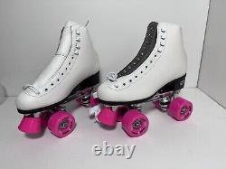 Riedell Quad Roller Skates Wave White/pink Women's 4-11 Original Tags UNUSED