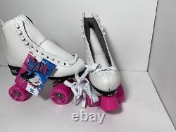 Riedell Quad Roller Skates Wave White/pink Women's 4-11 Original Tags UNUSED