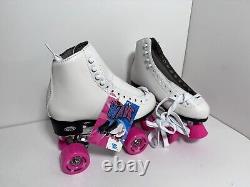 Riedell Quad Roller Skates Wave White/pink Women's 4-11 Original Tags UNUSED