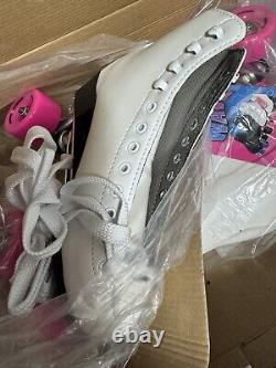 Riedell Quad Roller Skates Wave White/pink Women's 4-11 Original Tags UNUSED