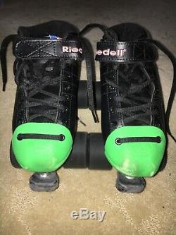 Riedell R3 Black Quad Roller Skates Womens Size 7 / Mens Size 5 Barely Used