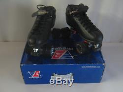 Riedell R3 Black Roller Derby Skates Size 12 Medium Width New Open Box