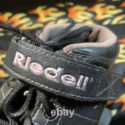 Riedell R3 CAYMAN Radar Roller Derby Speed Skates Men Size 8 Black Quad Adult