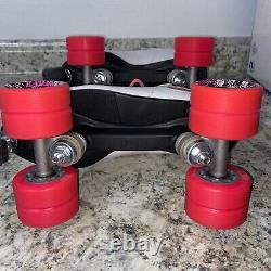 Riedell R3 CAYMAN Roller Derby Skates Size 8 Radar Cayman Wheels EUC With Box