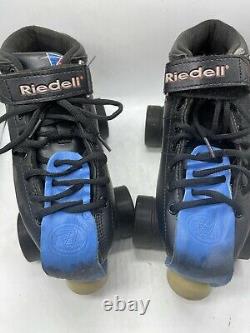 Riedell R3 CAYMAN Roller Derby Speed Skates Men Size 6 Black Quad