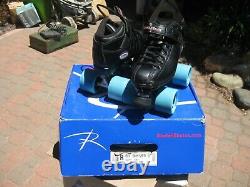 Riedell R3 CAYMAN Roller Derby Speed Skates Size 6 Black Quad