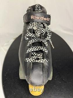 Riedell R3 Cayman Black Roller Speed Skates Men's Size 10 READ